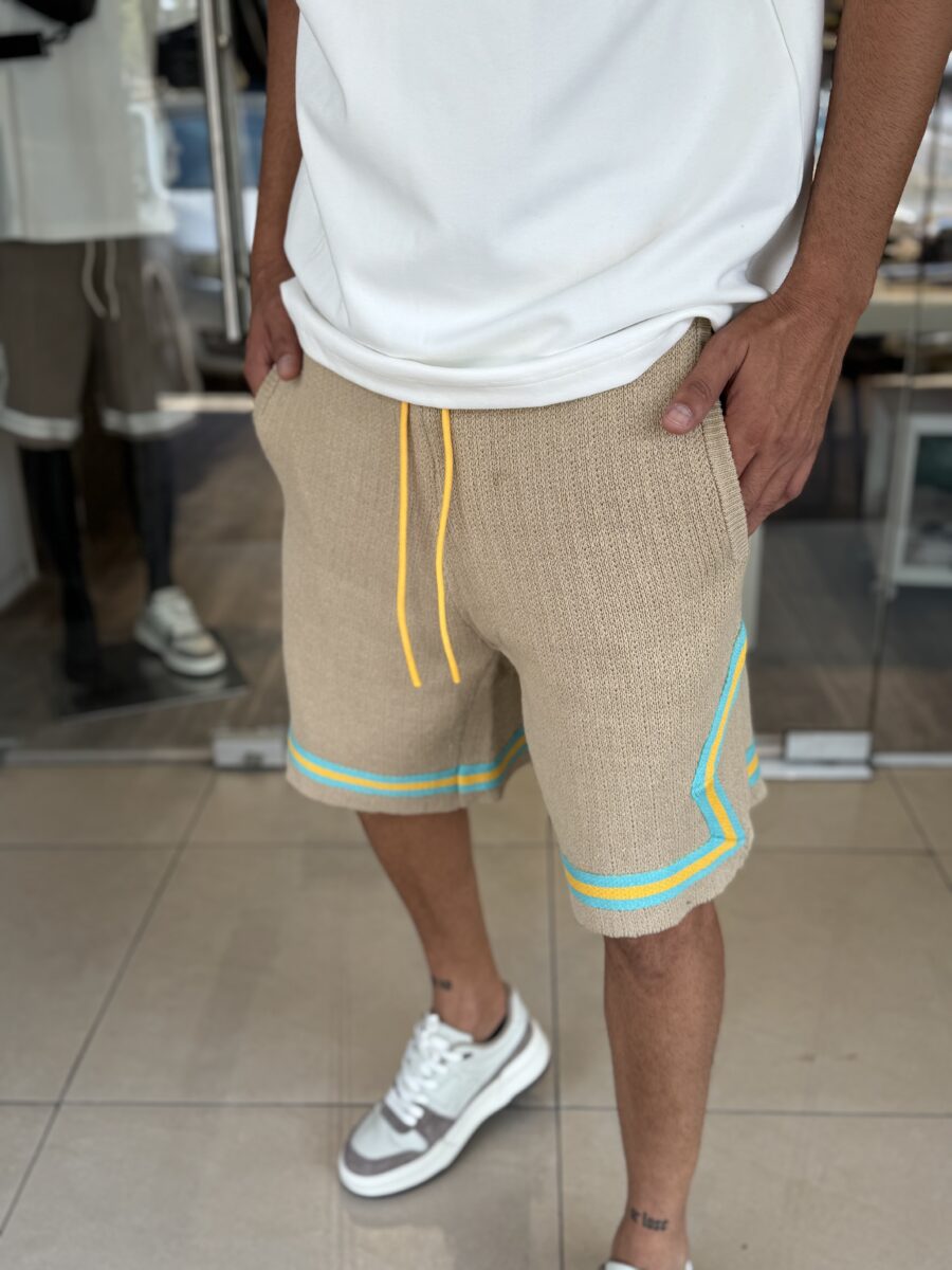 ⁦שורט D חום ירוק⁩ – תמונה ⁦2⁩